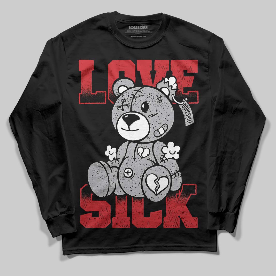 White Cement 4s superstreetwear Long Sleeve T-Shirt Love Sick Graphic