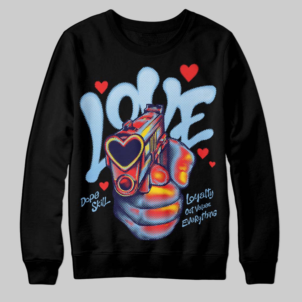 University Blue Collection superstreetwear Sweatshirt Love Shot Graphic