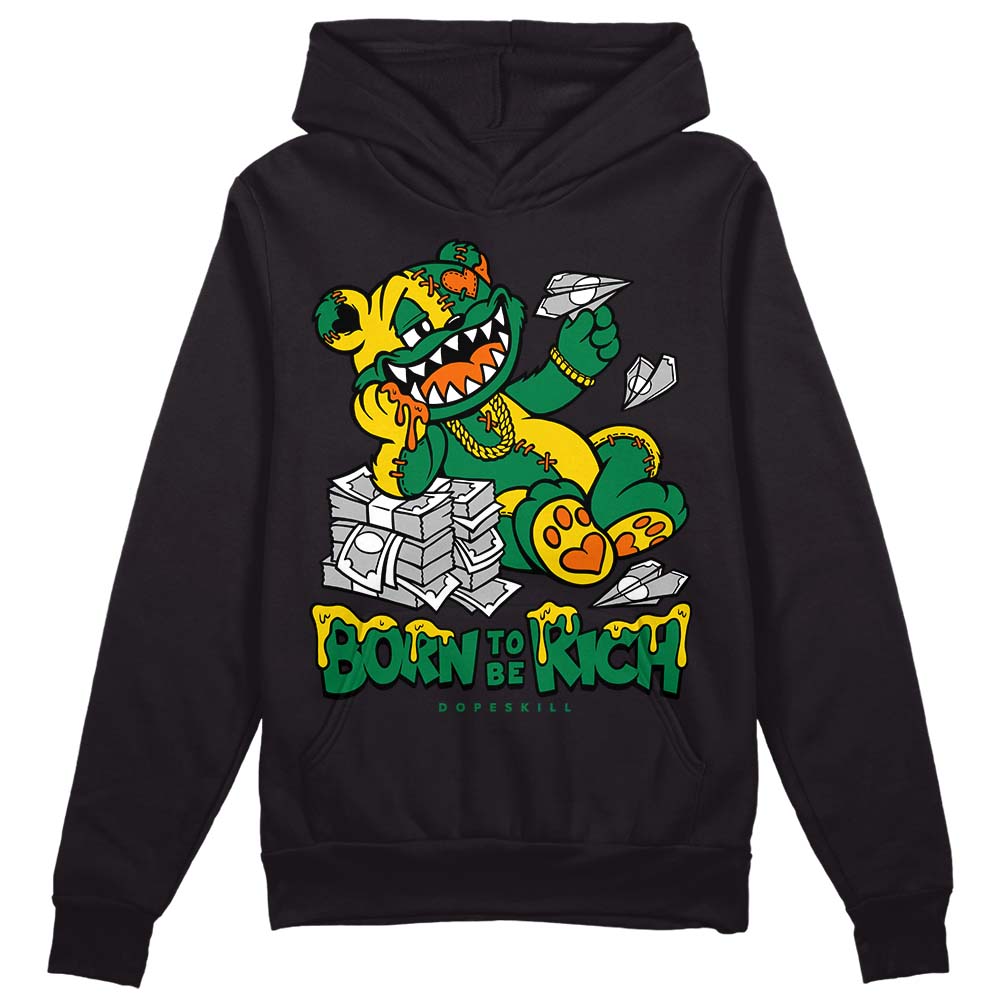 Green Collection superstreetwear Hoodie Sweatshirt Born To Be Rich Graphic