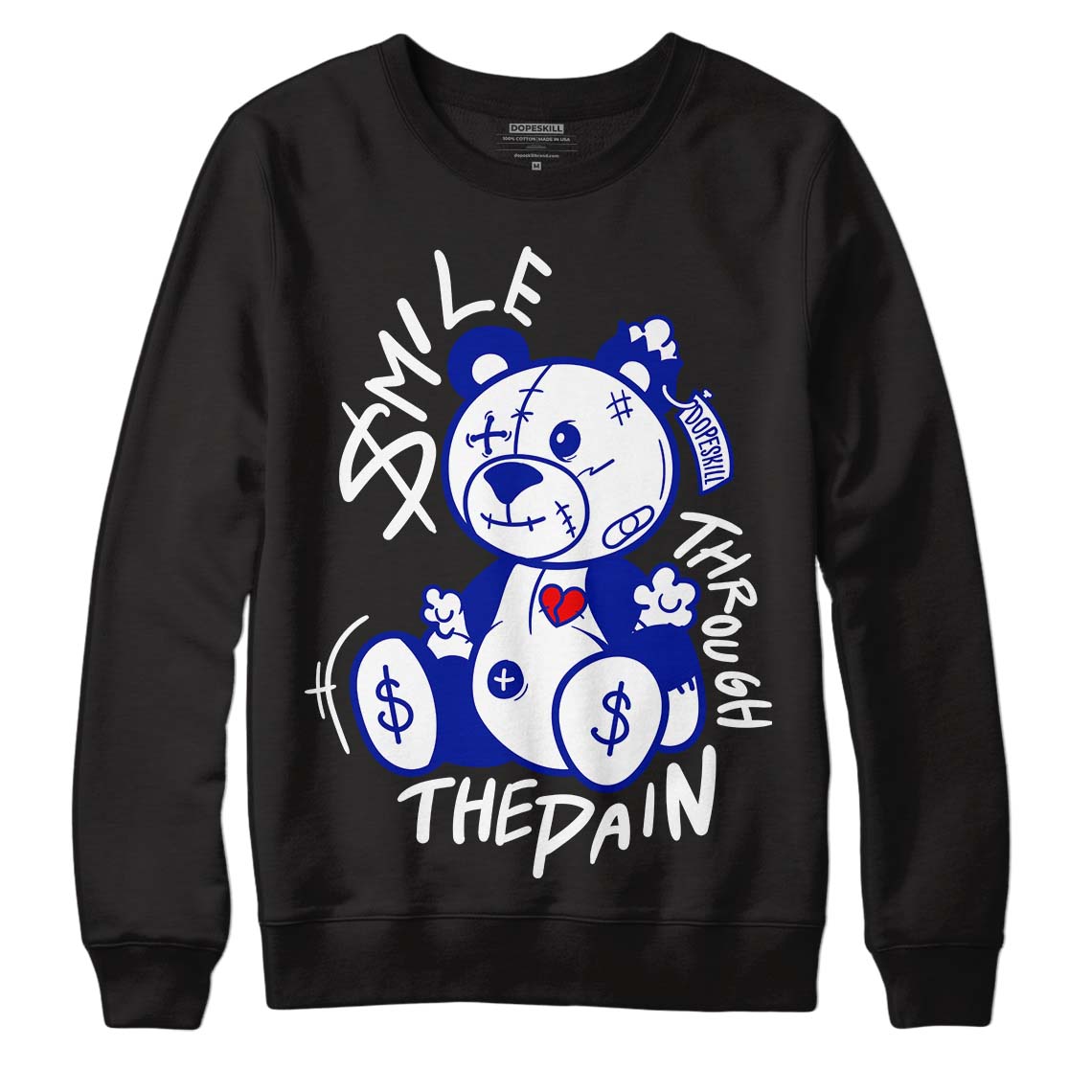 Racer Blue White Dunk Low superstreetwear Sweatshirt BEAN Graphic