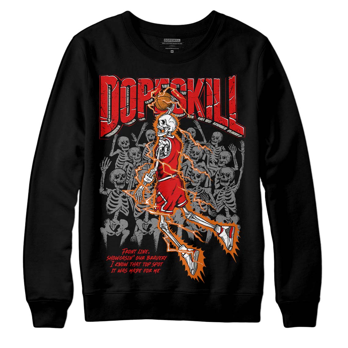 Fire Red 3s superstreetwear Sweatshirt Thunder Dunk Graphic