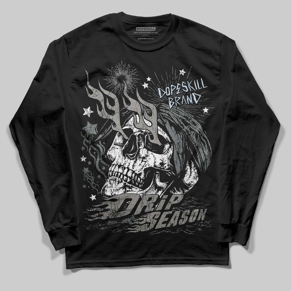 Cool Grey 9s superstreetwear Long Sleeve T-Shirt Drip Season Graphic