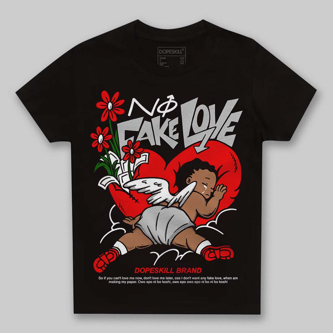 Cherry 12s superstreetwear Toddler Kids T-shirt No Fake Love Graphic