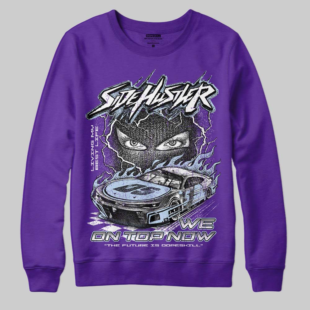 Grape 5s superstreetwear Sweatshirt New Side Hustler Graphic