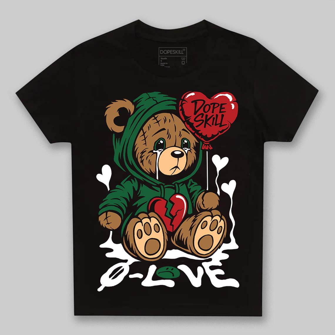 Pine Green 13s superstreetwear Toddler Kids T-shirt Broken Bear Graphic
