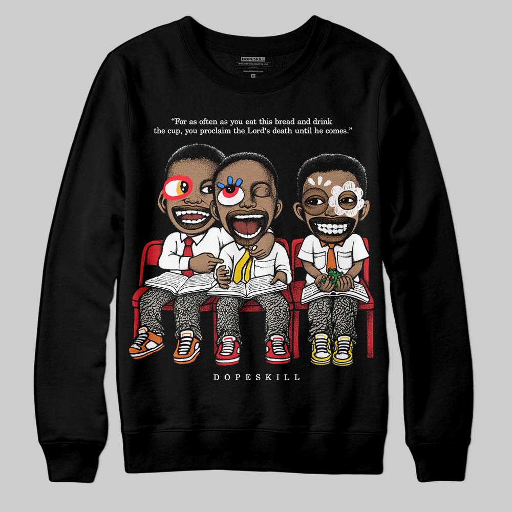 Fire Red 3s superstreetwear Sweatshirt First Sunday Graphic