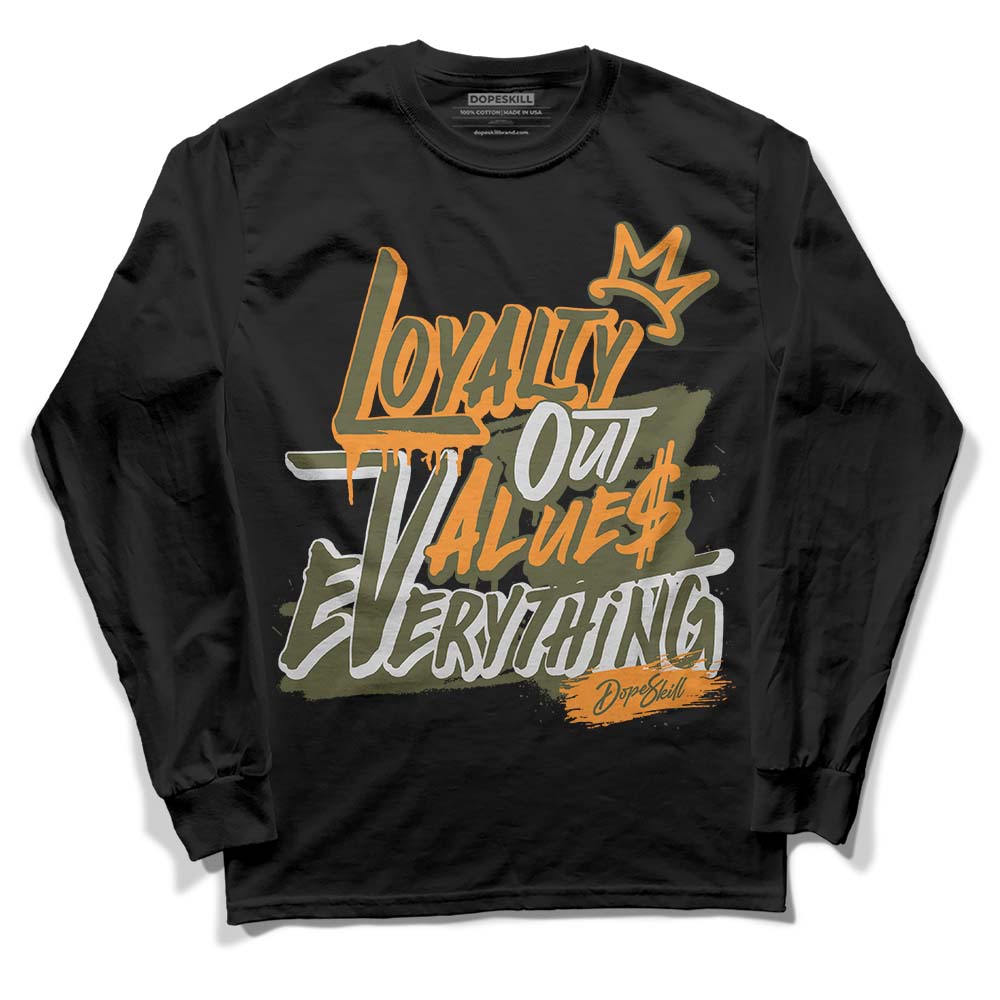Olive 5s superstreetwear Long Sleeve T-Shirt LOVE Graphic
