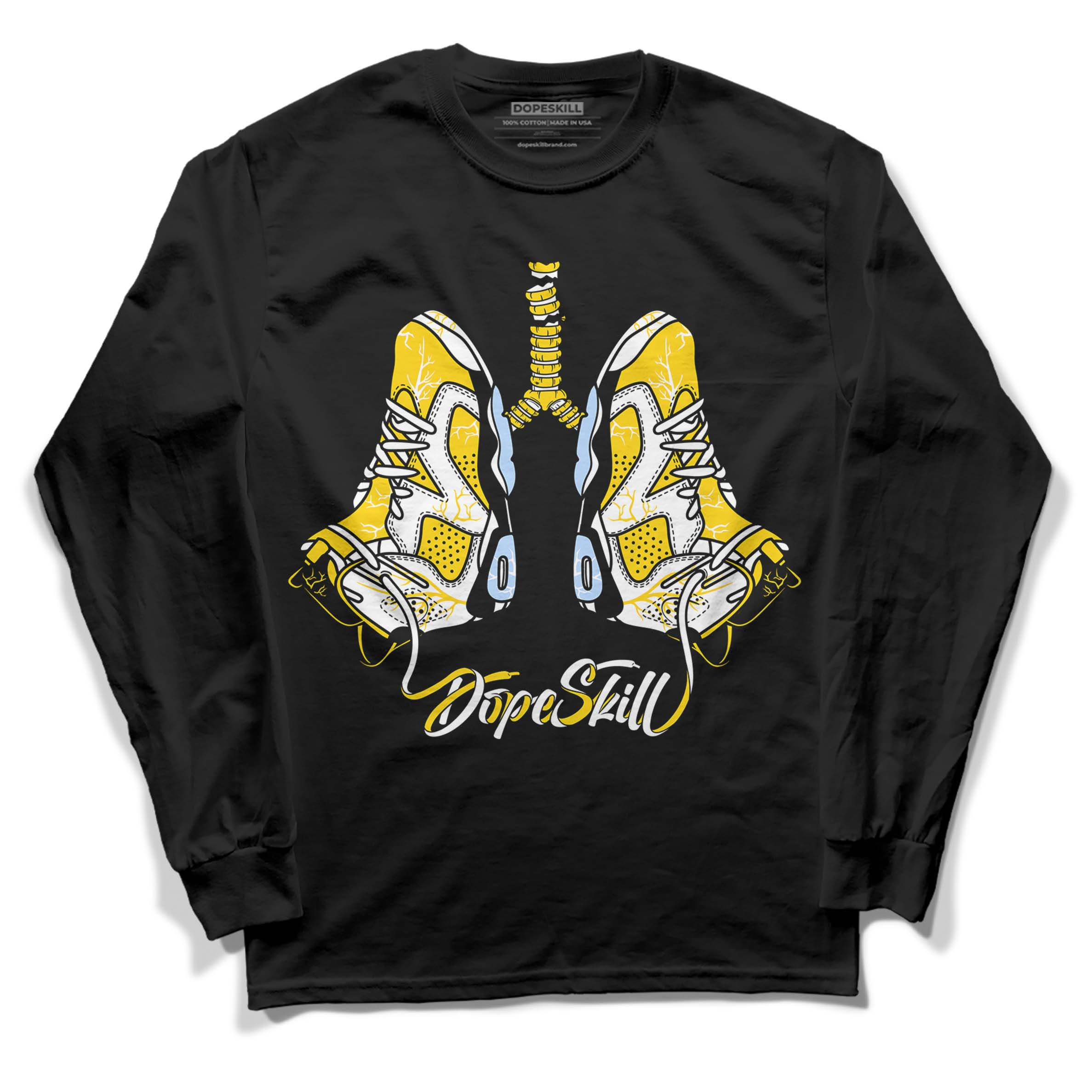 Yellow Ochre 6s superstreetwear Long Sleeve T-Shirt Breathe Graphic