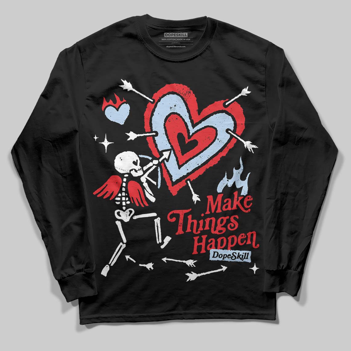 Cherry 11s superstreetwear Long Sleeve T-Shirt Make Things Happen Graphic
