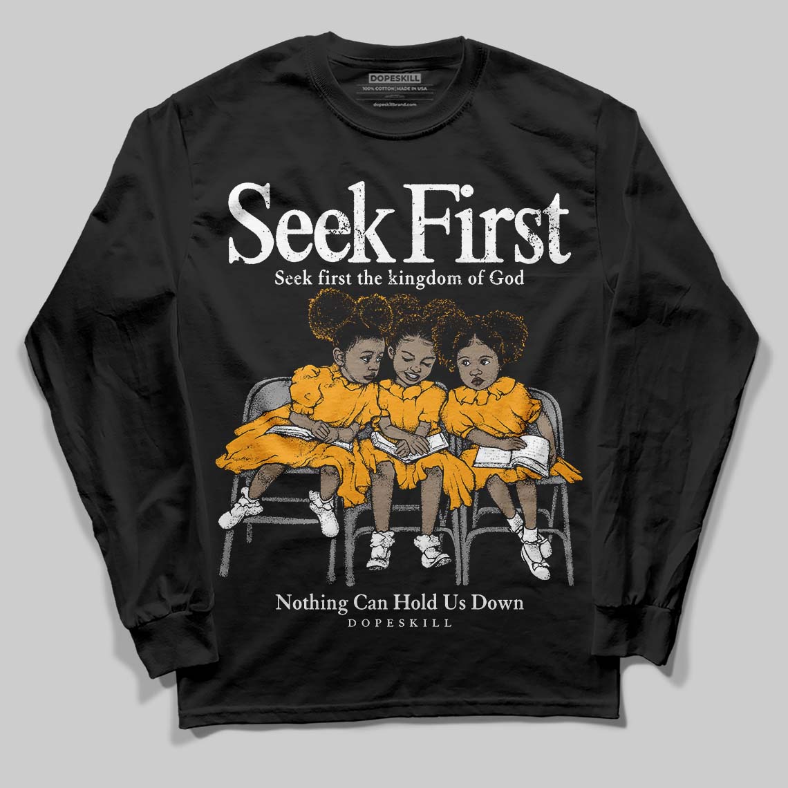 Black Taxi 12s superstreetwear Long Sleeve T-Shirt New Seek First Graphic