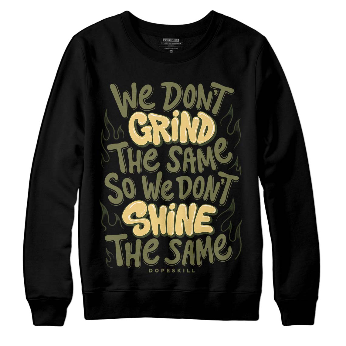 Craft Olive 4s superstreetwear Sweatshirt Grind Shine Graphic