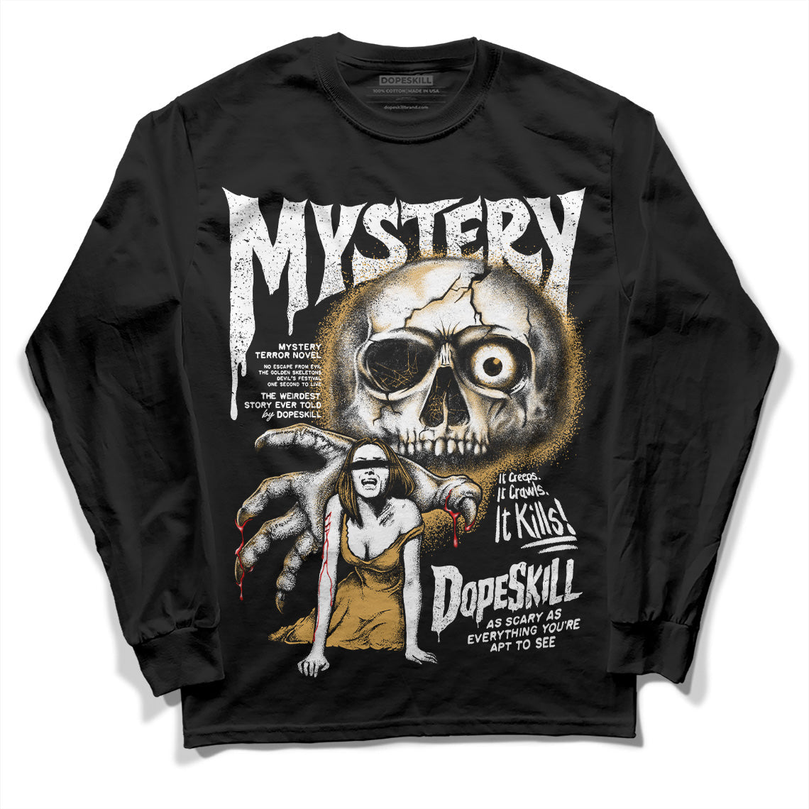 Gratitude 11s superstreetwear Long Sleeve T-Shirt Mystery Ghostly Grasp Graphic