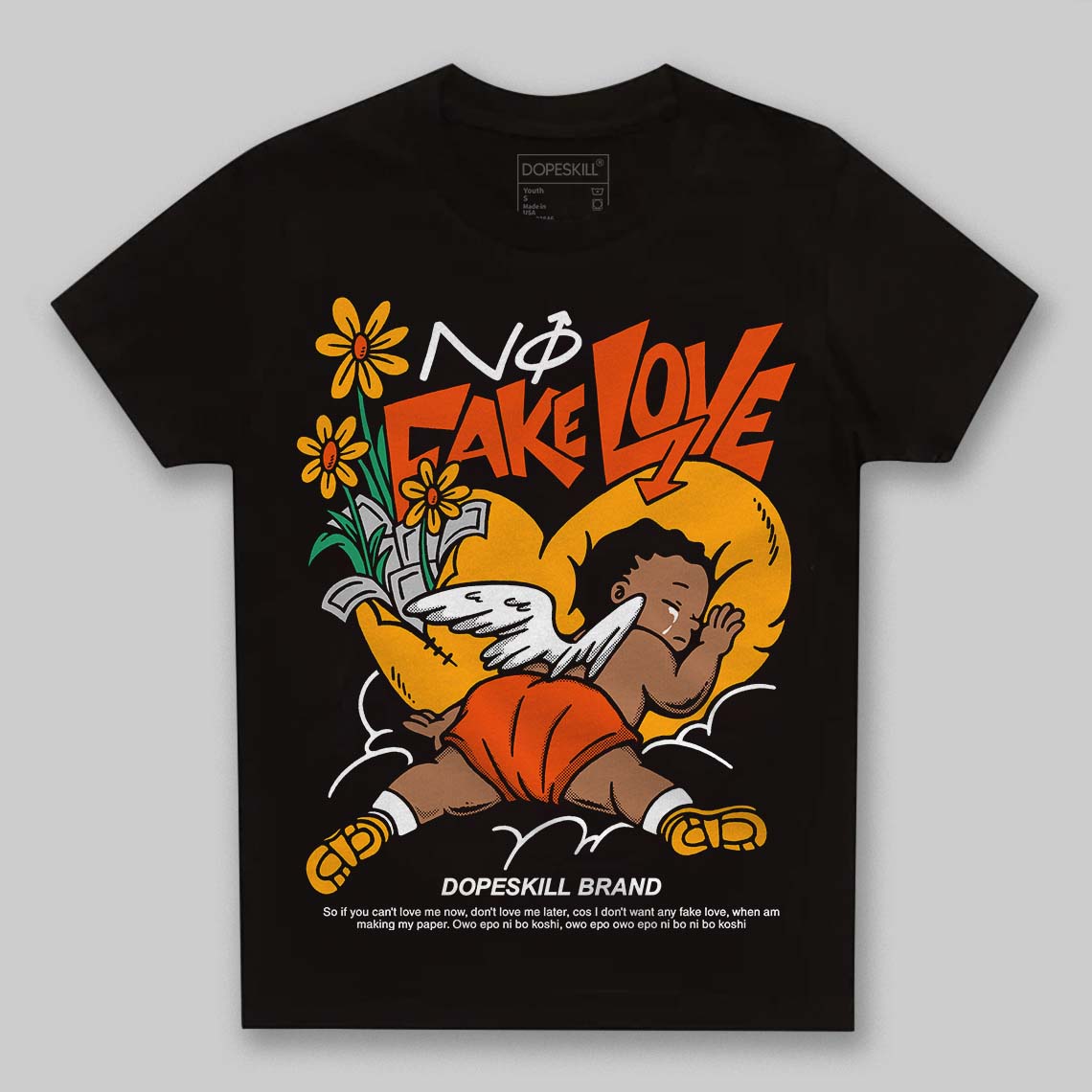 Black Taxi 12s superstreetwear Toddler Kids T-shirt No Fake Love Graphic