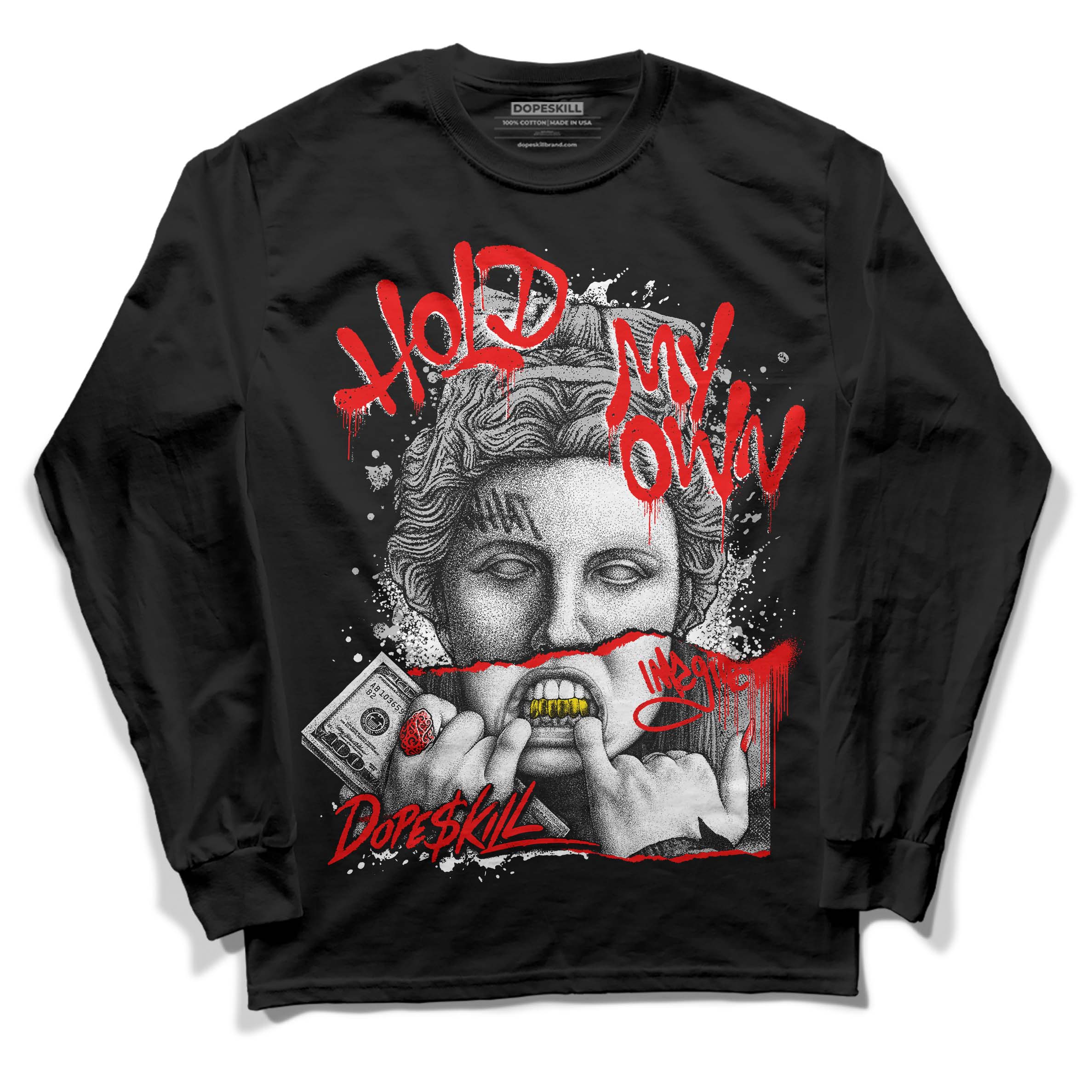Panda White Black Dunk Low superstreetwear Long Sleeve T-Shirt Hold My Own Graphic