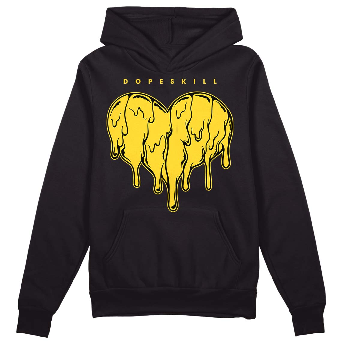 Black Tour Yellow AJ 4 Thunder superstreetwear Hoodie Sweatshirt Slime Drip Heart Graphic