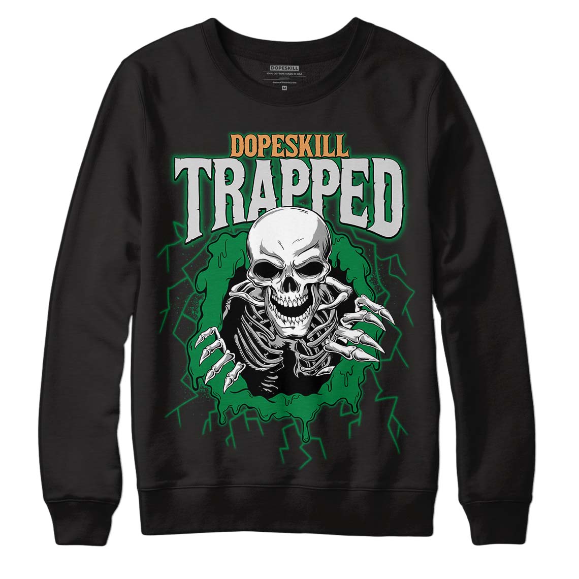 Pine Green 4s superstreetwear Sweatshirt Trapped Halloween Graphic