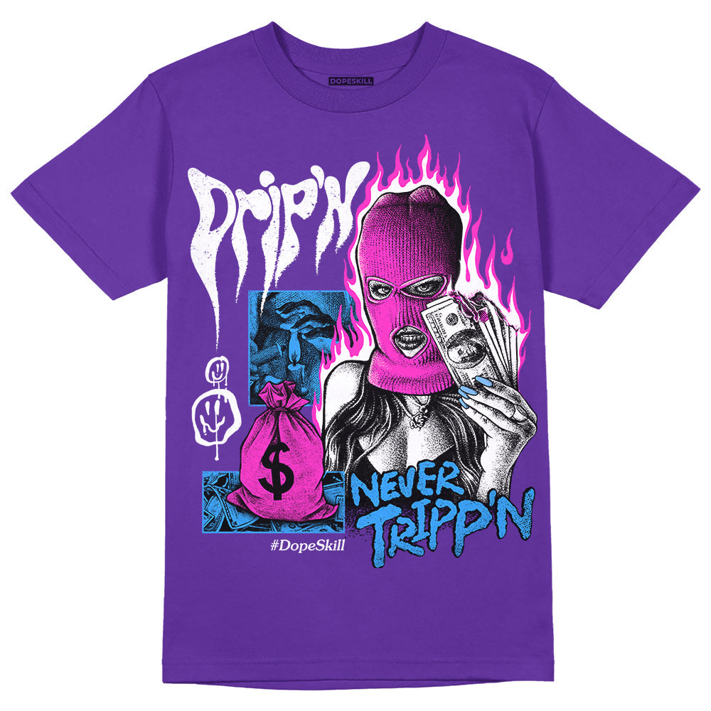 Dunk Purple Championship Court White superstreetwear Purple T-shirt Drip'n Never Tripp'n Graphic