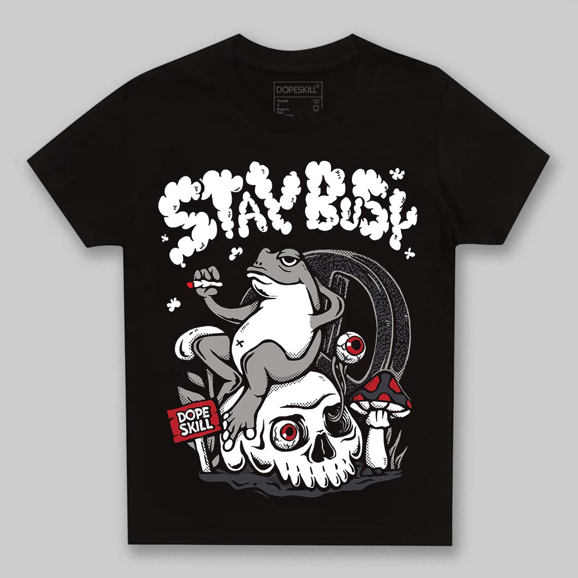 Black Cat 3s superstreetwear Toddler Kids T-shirt Stay Busy Graphic