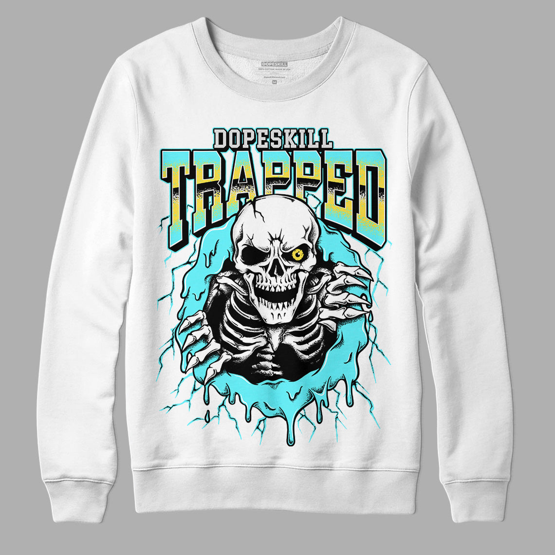 Aqua 5s superstreetwear Sweatshirt Trapped Halloween Graphic