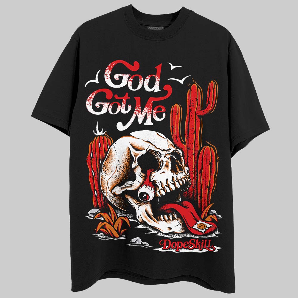 Red Cement 4S superstreetwear T-Shirt God Got Me Graphic
