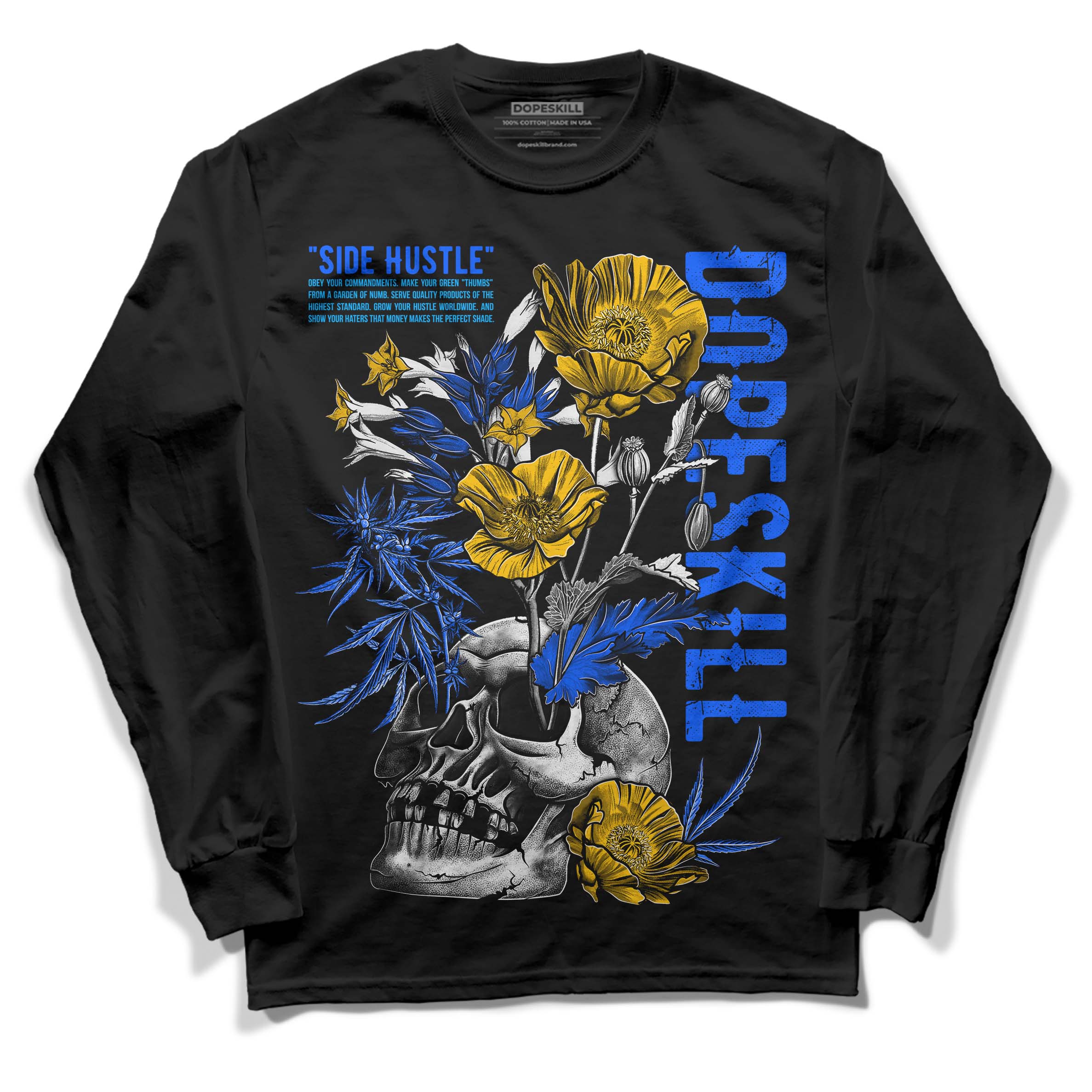 Royal Blue Collection superstreetwear Long Sleeve T-Shirt Side Hustle Graphic