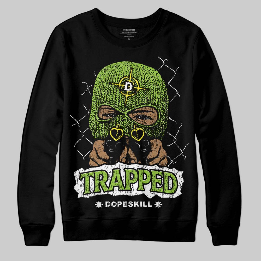 Neon Green Collection superstreetwear Sweatshirt New Trapped Graphic
