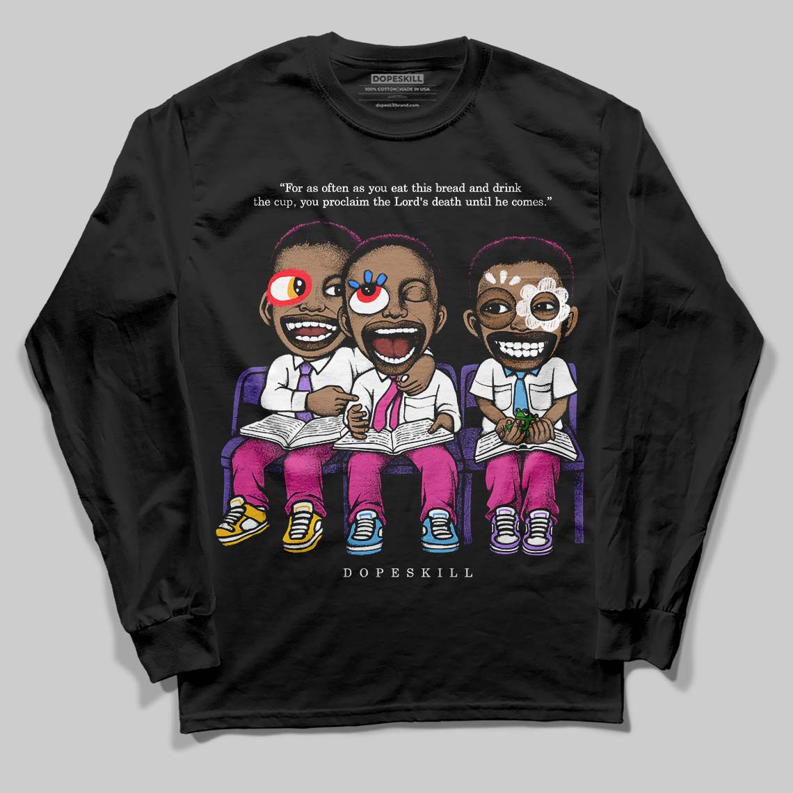 Dunk Active Fuchsia superstreetwear Long Sleeve T-Shirt First Sunday Graphic