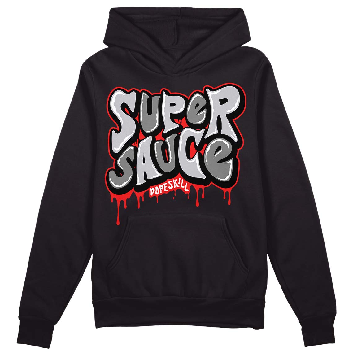 Grey Collection superstreetwear Hoodie Sweatshirt Super Sauce Graphic
