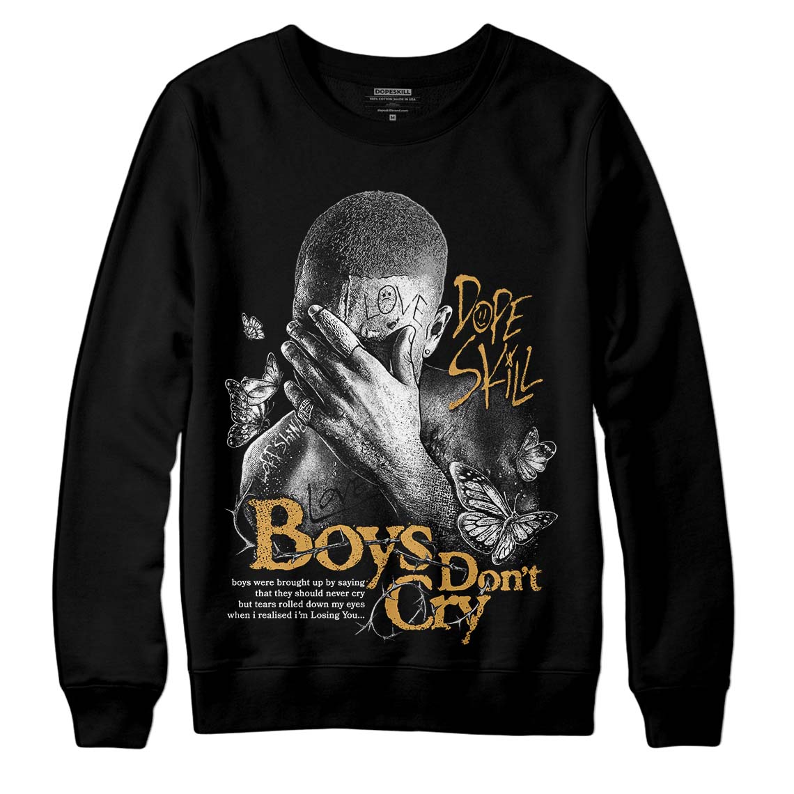 Gratitude 11s superstreetwear Sweatshirt Boys Don't Cry Graphic