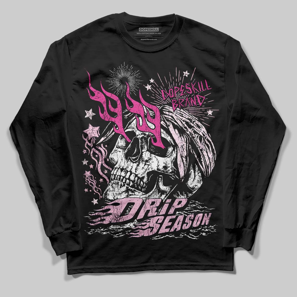 Triple Pink Dunk superstreetwear Long Sleeve T-Shirt Drip Season Graphic