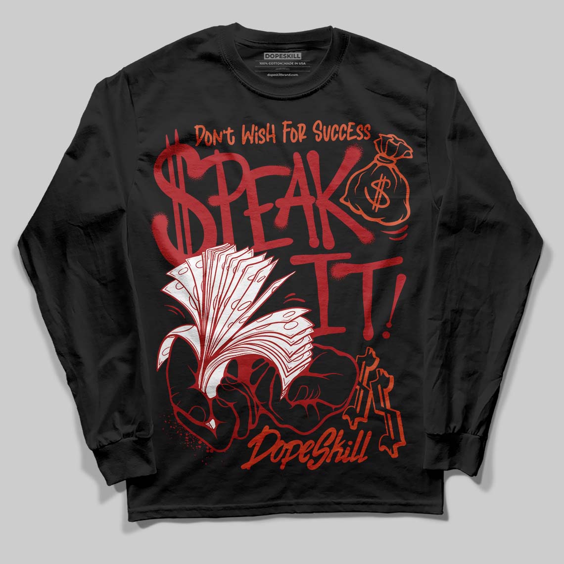 Brick By Brick 4s superstreetwear Long Sleeve T-Shirt Speak It Graphic