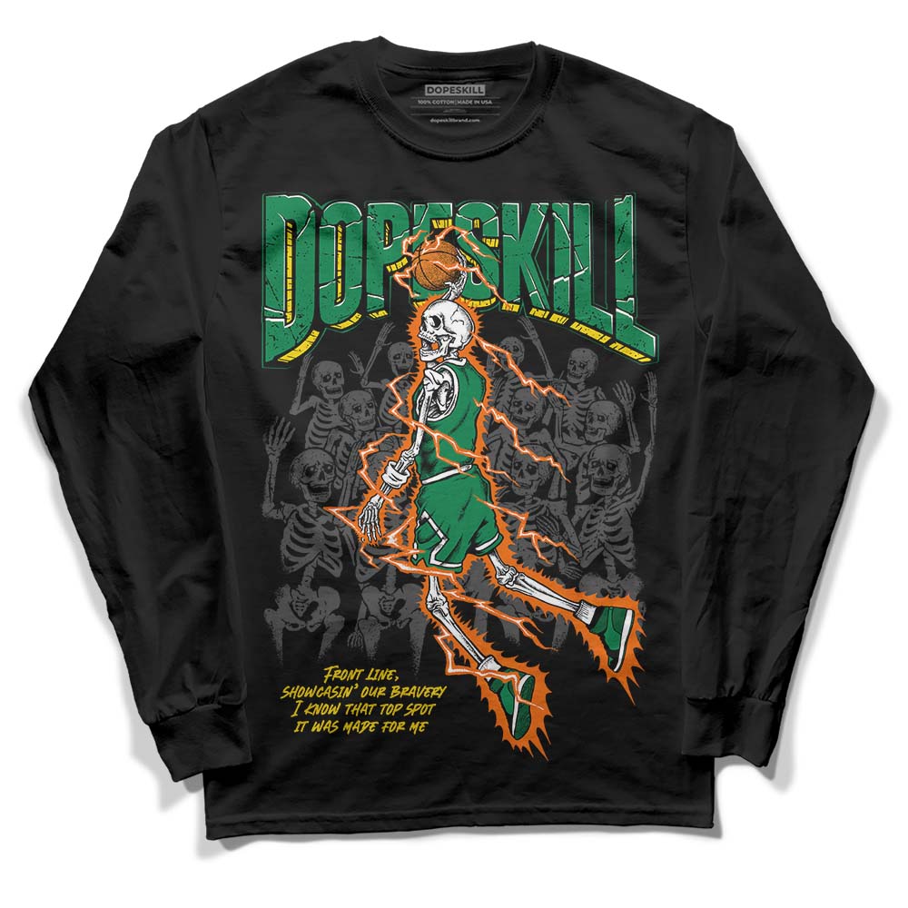 Green Collection superstreetwear Long Sleeve T-Shirt Thunder Dunk Graphic