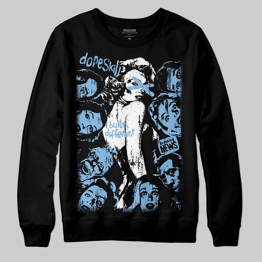 University Blue Collection superstreetwear Sweatshirt Built Different Graphic