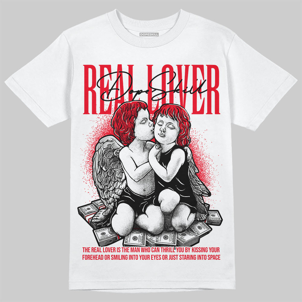 Red Thunder 4s superstreetwear T-shirt Real Lover Graphic