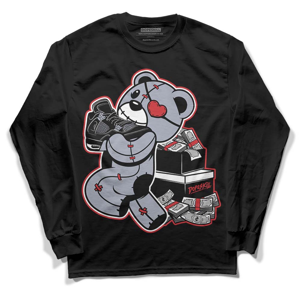 Bred Reimagined 4s superstreetwear Long Sleeve T-Shirt Bear Steals Sneaker Graphic