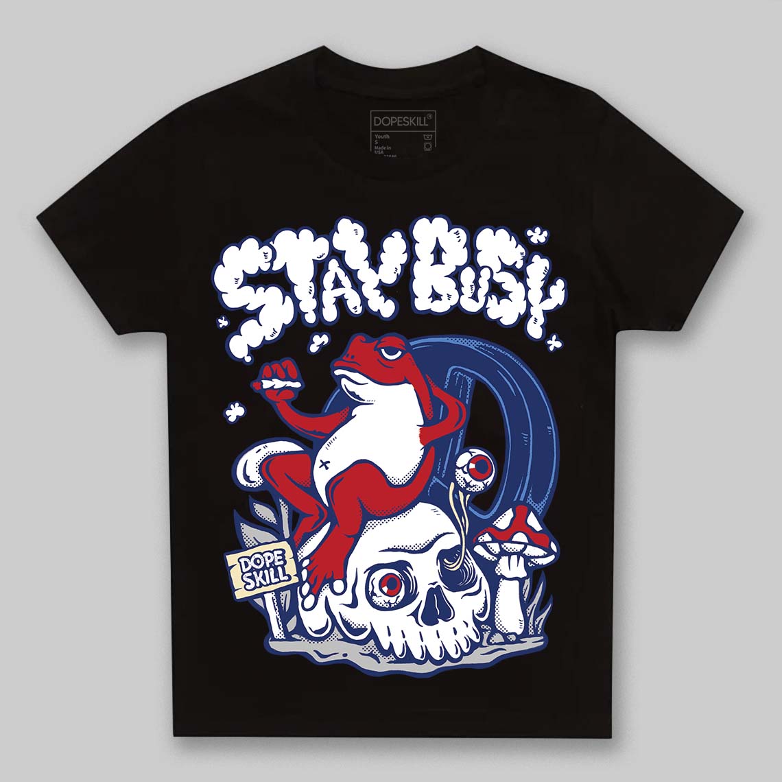 Rare Air Deep Royal Blue 1s superstreetwear Toddler Kids T-shirt Stay Busy Graphic