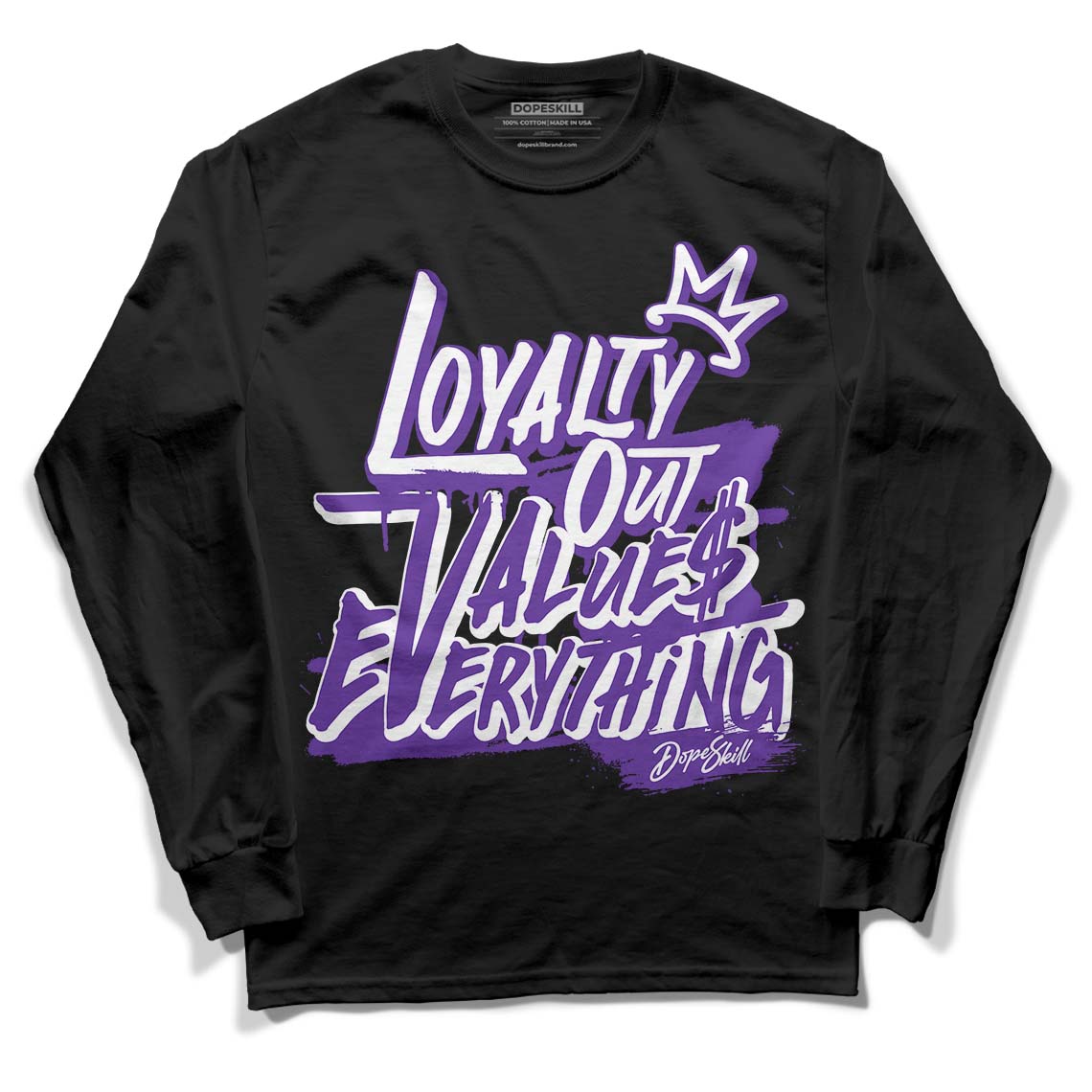 PURPLE Collection superstreetwear Long Sleeve T-Shirt LOVE Graphic