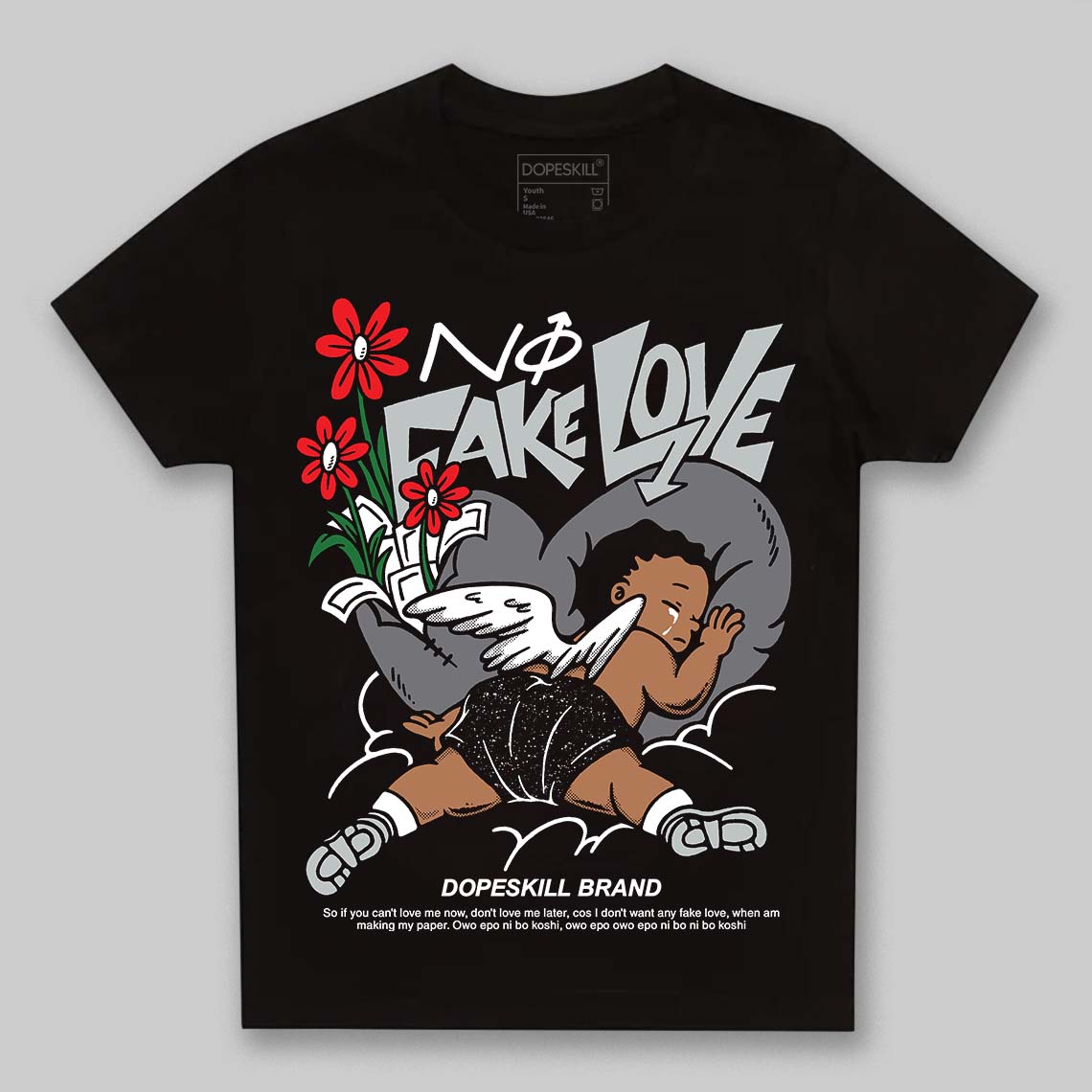 Fear 4s superstreetwear Toddler Kids T-shirt No Fake Love Graphic