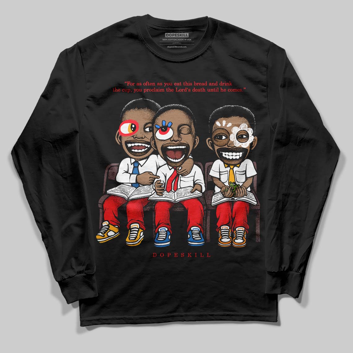 Red Collection superstreetwear Long Sleeve T-Shirt First Sunday Graphic