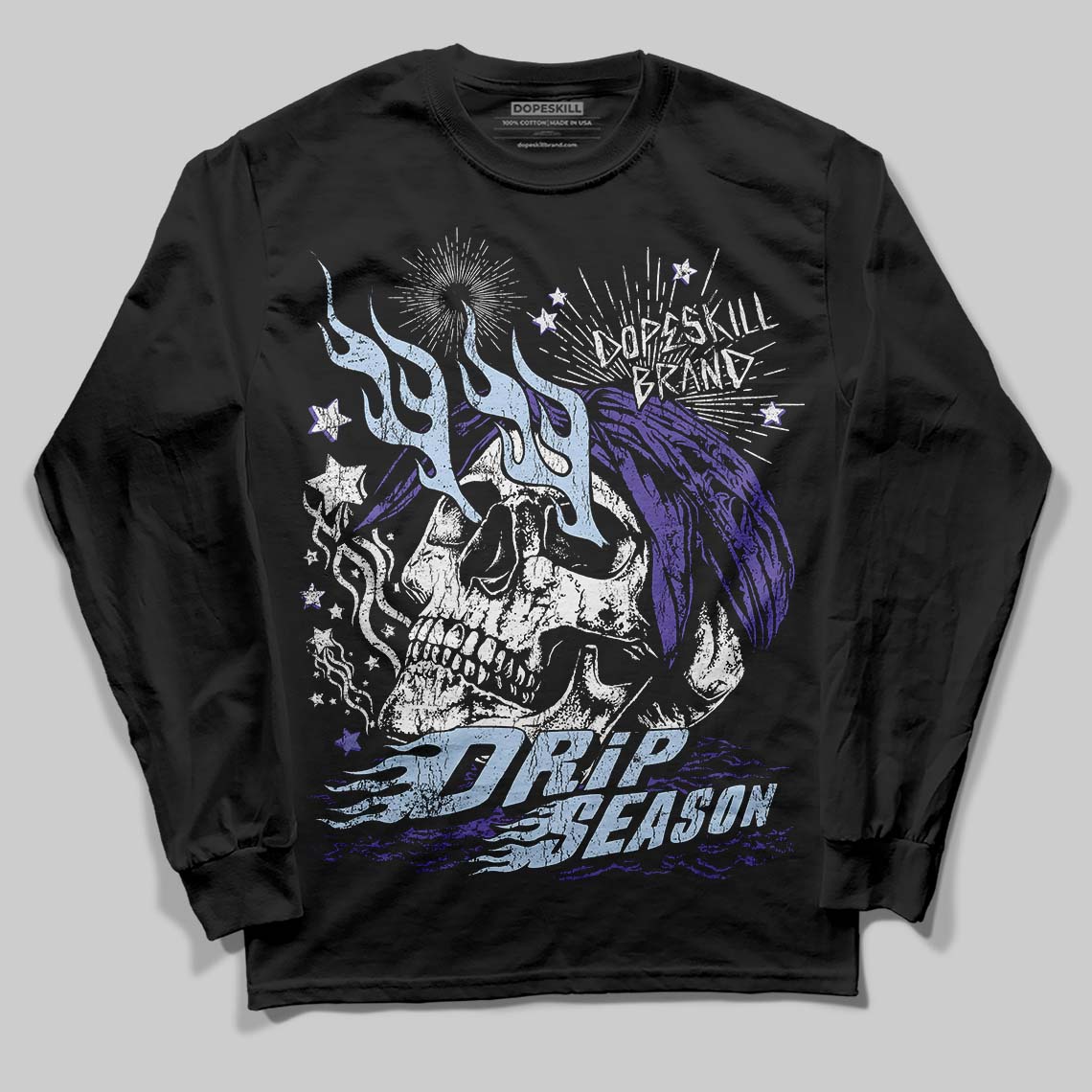 Grape 5s superstreetwear Long Sleeve T-Shirt Drip Season Graphic