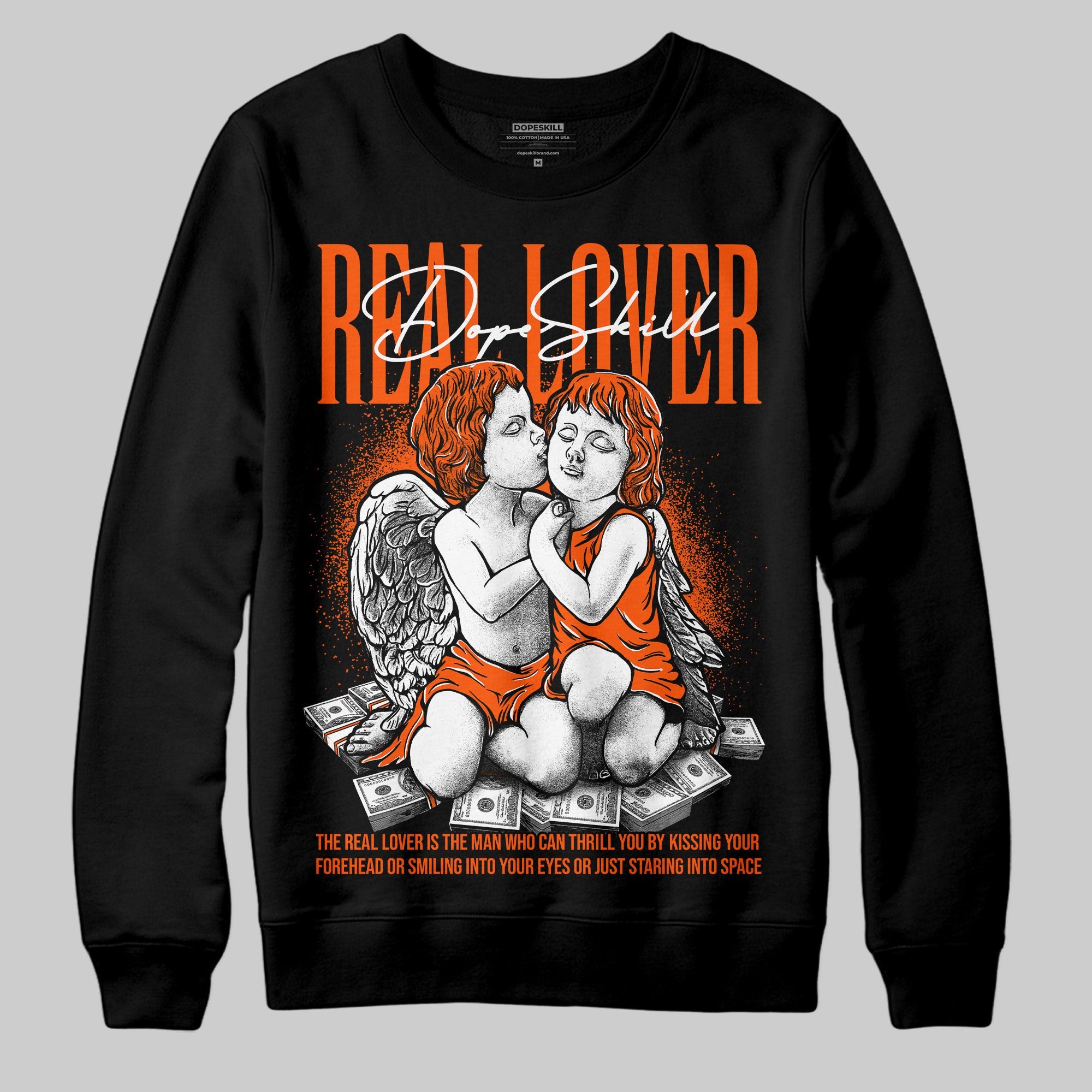 Orange Milk superstreetwear Sweatshirt Real Lover Graphic