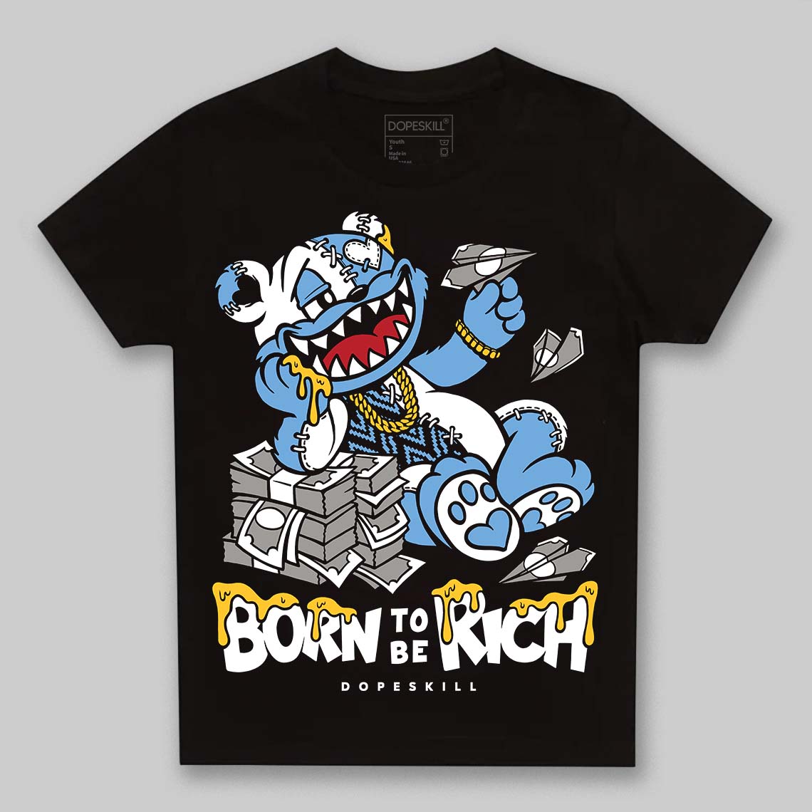 Melo 12s superstreetwear Toddler Kids T-shirt Born To Be Rich Graphic