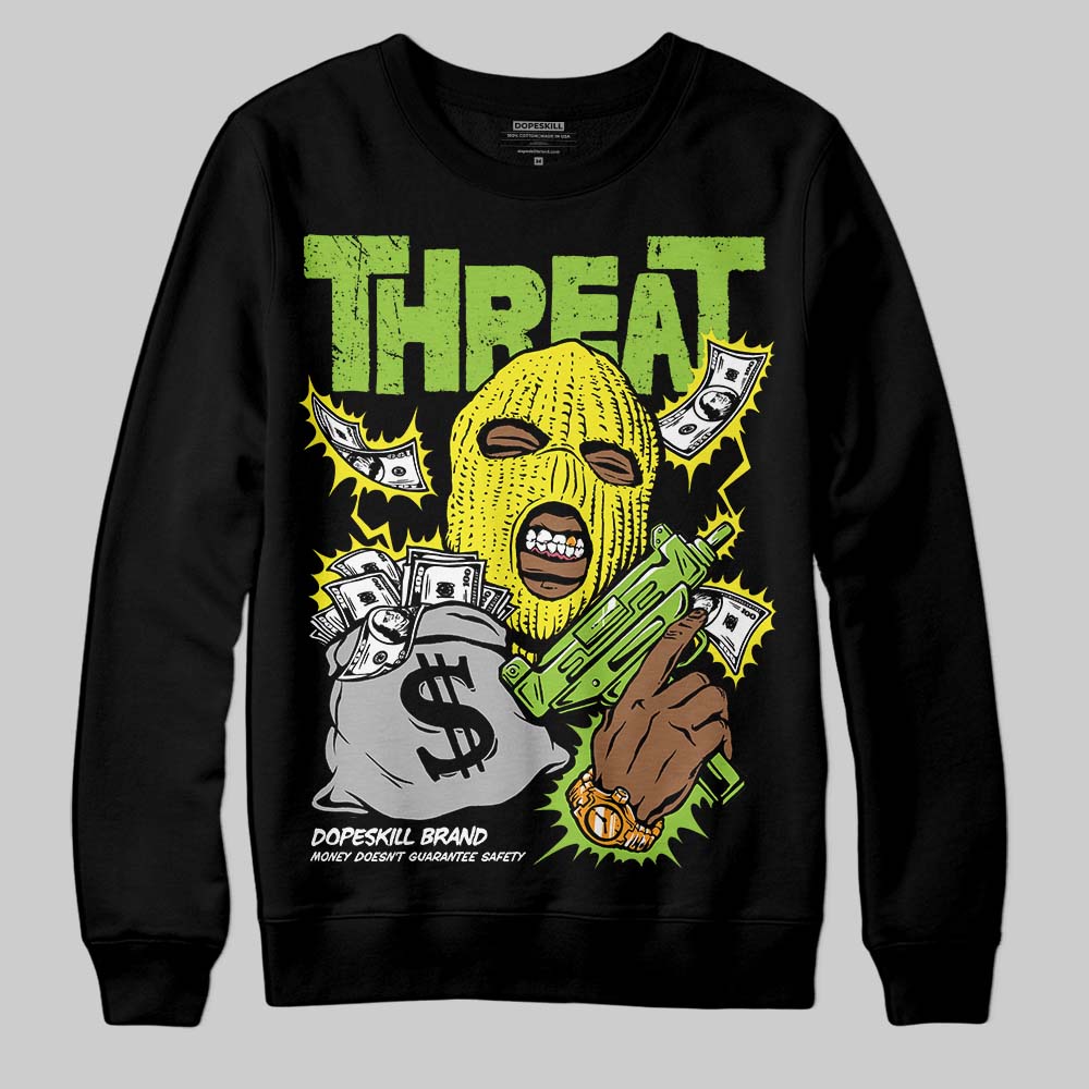 Neon Green Collection superstreetwear Sweatshirt Under Threat Graphic