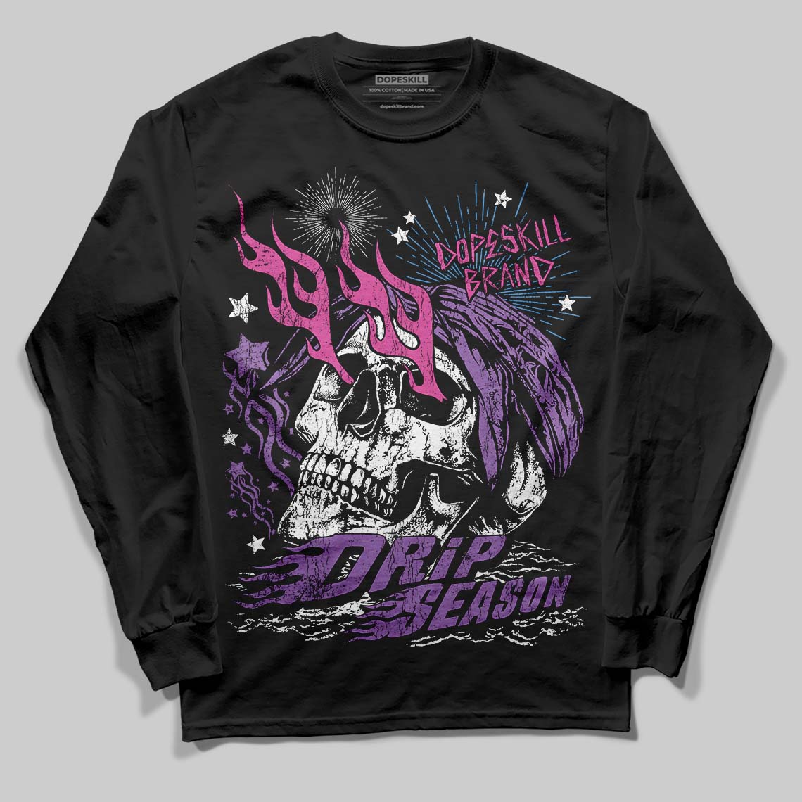PURPLE Collection superstreetwear Long Sleeve T-Shirt Drip Season Graphic