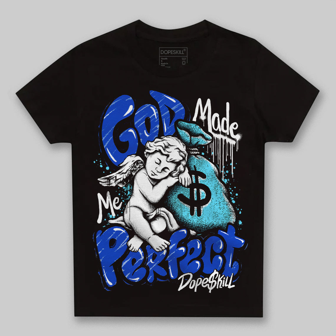 SB Dunk Argon superstreetwear Toddler Kids T-shirt God Made Me Perfect Graphic