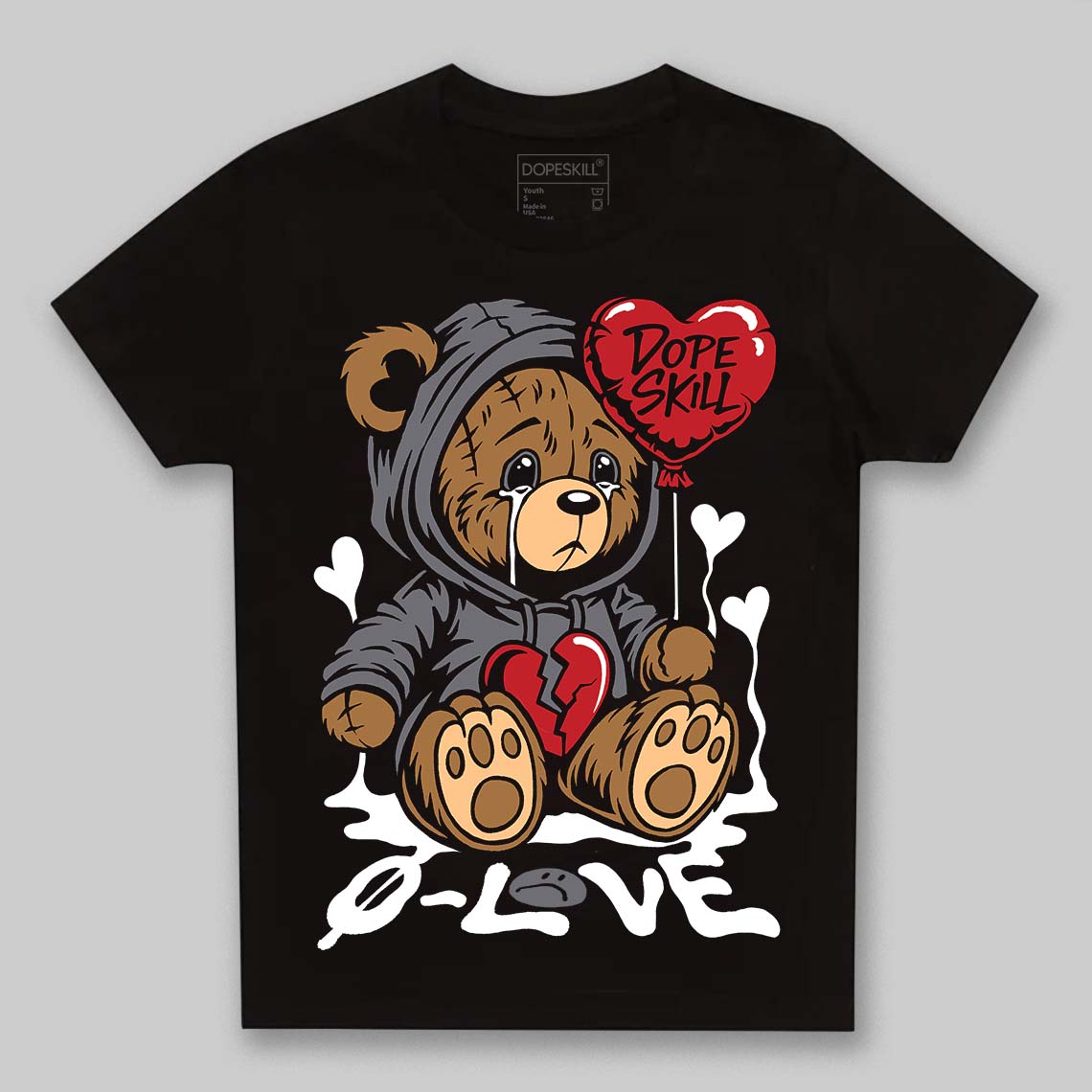 Cement Grey 3s superstreetwear Toddler Kids T-shirt Broken Bear Graphic