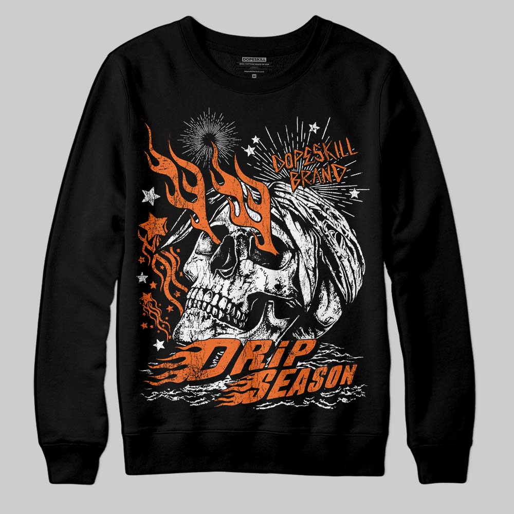 Orange Black White superstreetwear Sweatshirt Drip Season Graphic
