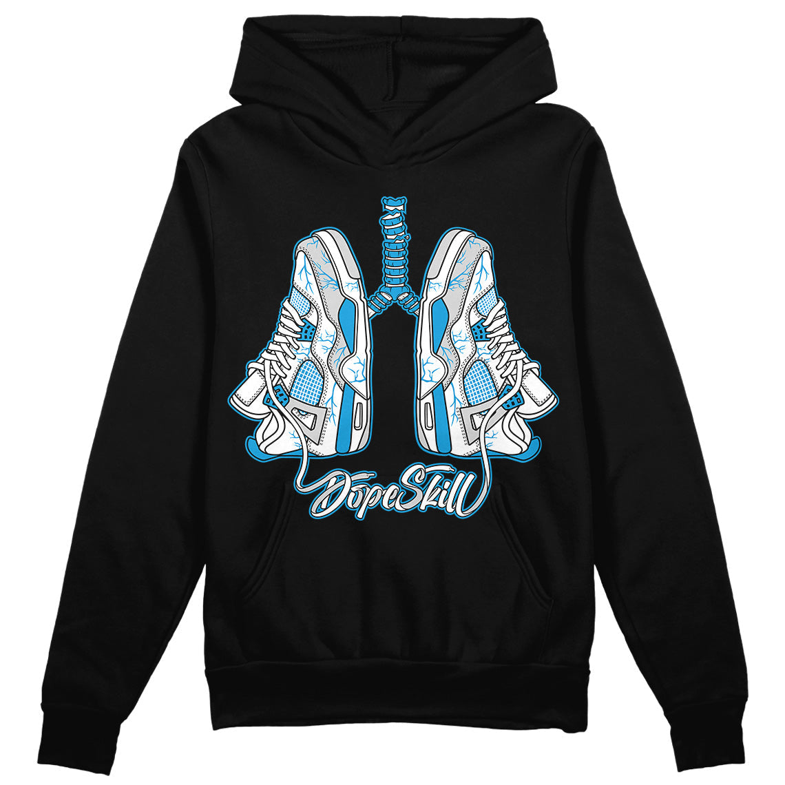 Military Blue 4s superstreetwear Hoodie Sweatshirt Breathe Graphic