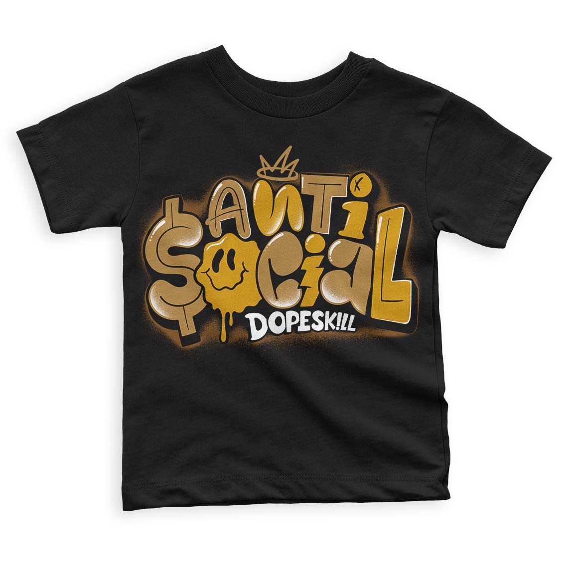 Wheat 13s superstreetwear Toddler Kids T-shirt Anti Social Graphic