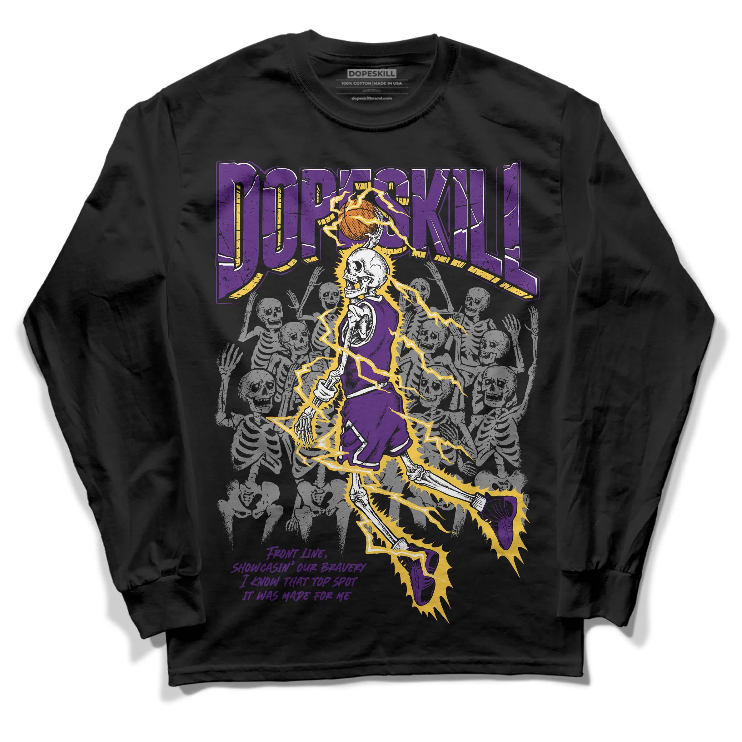 Field Purple 12s superstreetwear Long Sleeve T-Shirt Thunder Dunk Graphic